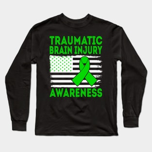 Traumatic Brain Injury Awareness Long Sleeve T-Shirt